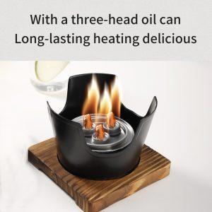 Japanese Style One Person Barbecue Oven Home Alcohol Stove Desktop Outdoor Mini Barbecue Oven Non-stick Boiler Carbon Barbecue Plate