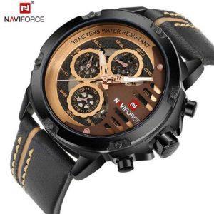 NAVIFORCE Men’s Waterproof Quartz Sport Wrist Watches